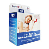 Hand-Based Carpal Tunnel Support Carpal AID® Patch Plastic Left or Right Hand Clear One Size Fits Most - BeHope