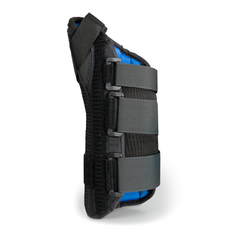 Wrist Brace with Abducted Thumb McKesson Aluminum / Foam / Spandex / Plastic Right Hand Black Large - BeHope