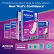 Bladder Control Pad Attends® Discreet 14-1/2 Inch Length Moderate Absorbency Polymer Core One Size Fits Most - BeHope