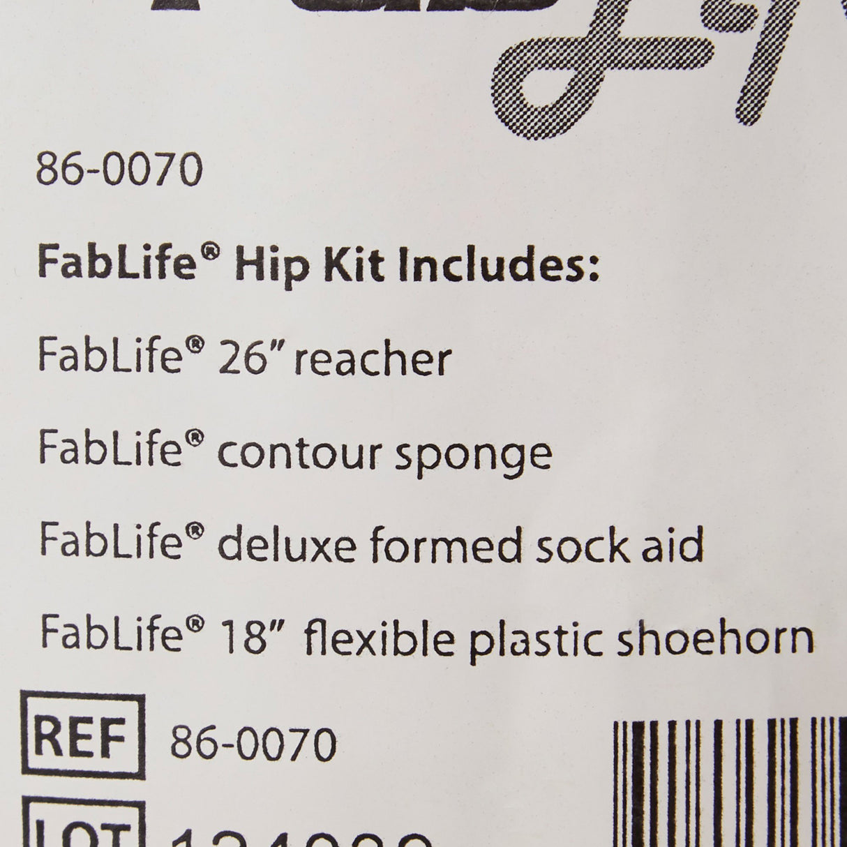 ADL Hip / Knee Equipment Kit FabLife™ Standard Reacher - 26 Inch Length / Shoehorn - 18 Inch Length - BeHope