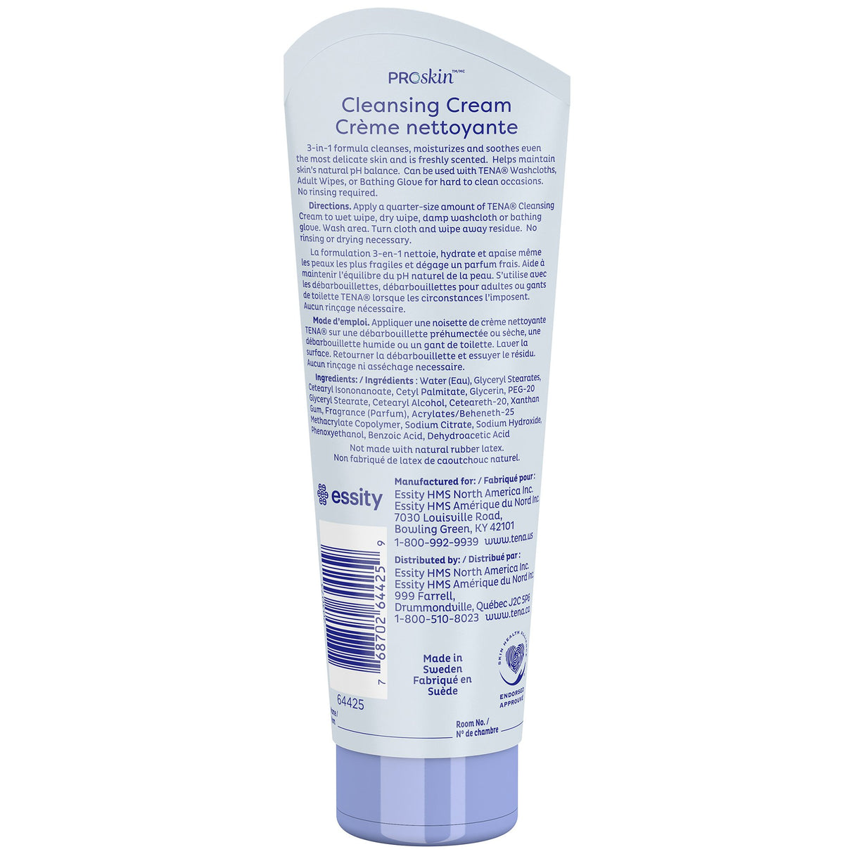 Rinse-Free Body Wash TENA® ProSkin™ Cleansing Cream Cream 8.5 oz. Tube Mild Scent - BeHope