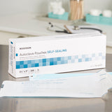 Sterilization Pouch McKesson Ethylene Oxide (EO) Gas / Steam 3-1/2 X 9 Inch Transparent Blue / White Self Seal Paper / Film - BeHope