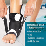 Ankle Brace BioSkin® TRILOK™ Medium Hook and Loop Strap Closure Male 7 to 9-1/2 / Female 8 to 11 Left or Right Foot - BeHope