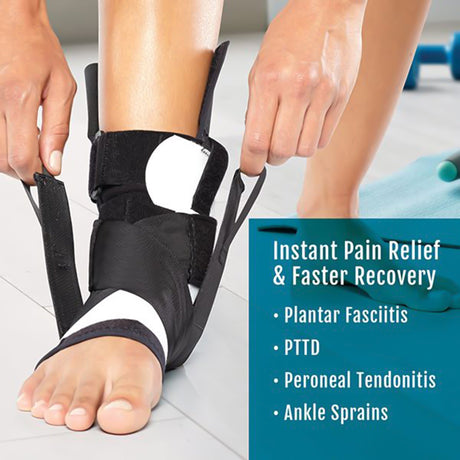 Ankle Brace BioSkin® TRILOK™ Medium Hook and Loop Strap Closure Male 7 to 9-1/2 / Female 8 to 11 Left or Right Foot - BeHope