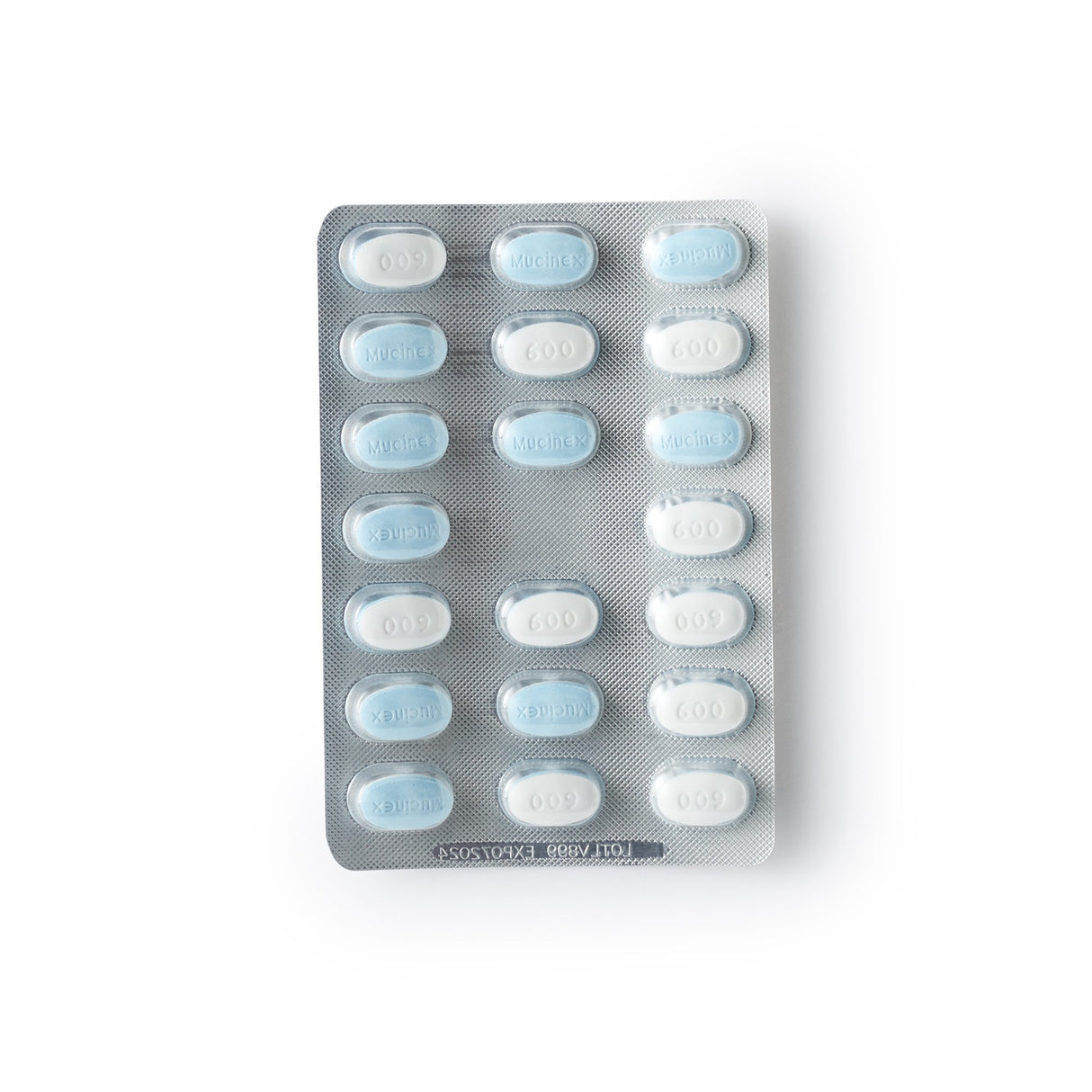 Cold and Cough Relief Mucinex® 600 mg Strength Tablet 20 per Box - BeHope