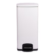 Trash Can McKesson 32 Quart / 8 gal. White Metal Square - BeHope