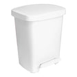 Trash Can McKesson 32 Quart / 8 gal. White Plastic Rectangular - BeHope