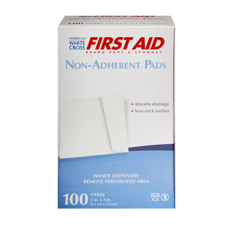 Non-Adherent Dressing American White Cross 2 X 3 Inch Sterile 1 per Pack - BeHope