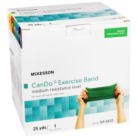 Exercise Resistance Band McKesson CanDo® Green 5 Inch X 25 Yard Medium Resistance - BeHope