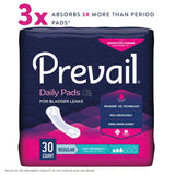 Bladder Control Pad Prevail® Daily Pads 9-1/4 Inch Length Light Absorbency Polymer Core One Size Fits Most - BeHope