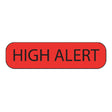 Pre-Printed Label MedVision® Caution Label Red Paper High Alert Black Alert Label 3/8 X 1-7/16 Inch - BeHope