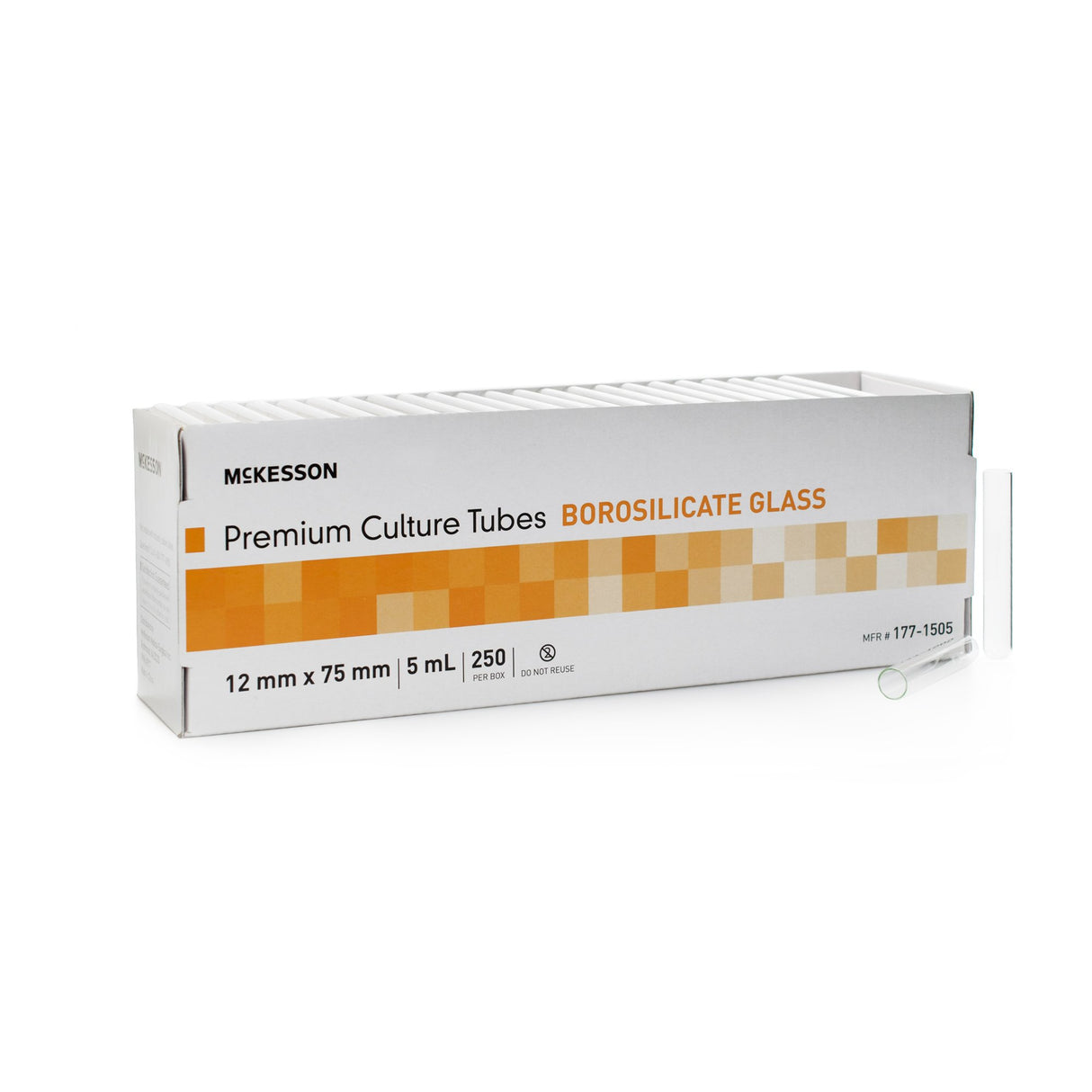 McKesson Test Tube Plain 5 mL Without Closure Glass Tube - BeHope