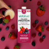 Oral Supplement Vida Fuel Wellness Protein Berry Delight Flavor Liquid 32 oz. Reclosable Carton