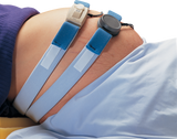 Fetal Monitor Belt Button Hole Blue Elastic - Behope