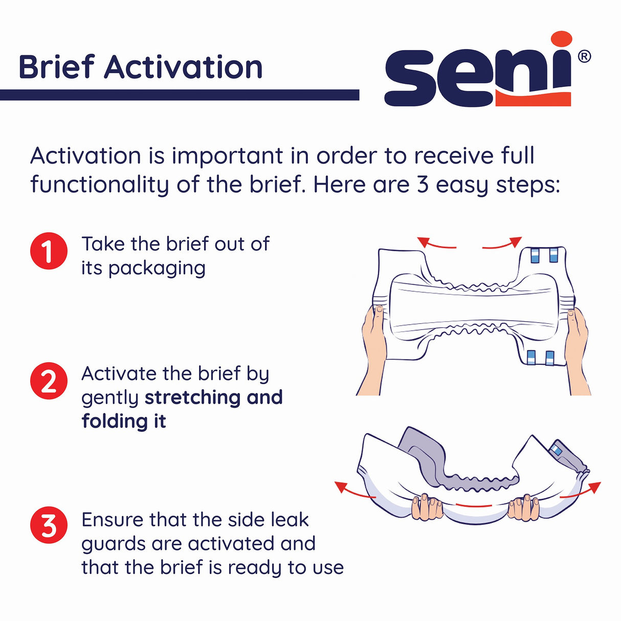 Unisex Adult Incontinence Brief Seni Classic Plus X-Large Disposable Moderate Absorbency