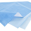 QUICK CHECK* H100 Sterilization Wrap White / Blue 54 X 54 Inch Dual Layer SMS Polypropylene Steam / EO Gas / Hydrogen Peroxide - BeHope