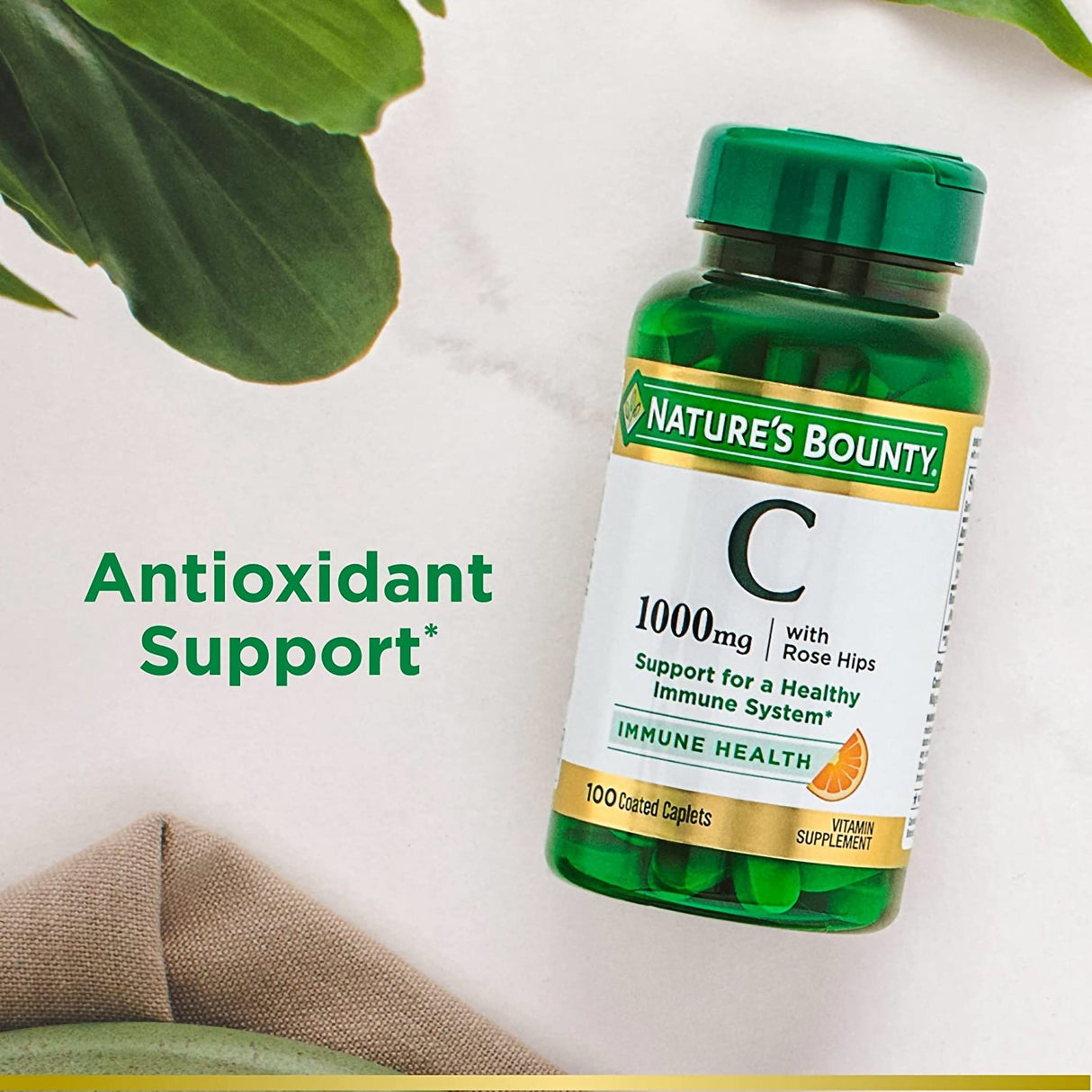 Vitamin C Supplement Nature's Bounty® 1,000 mg Strength Capsule 100 per Bottle - BeHope