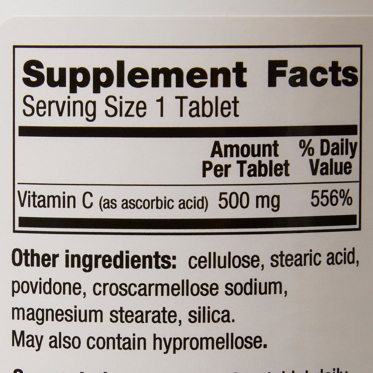 Vitamin C Supplement Geri-Care® Ascorbic Acid 500 mg Strength Tablet 1,000 per Bottle - BeHope