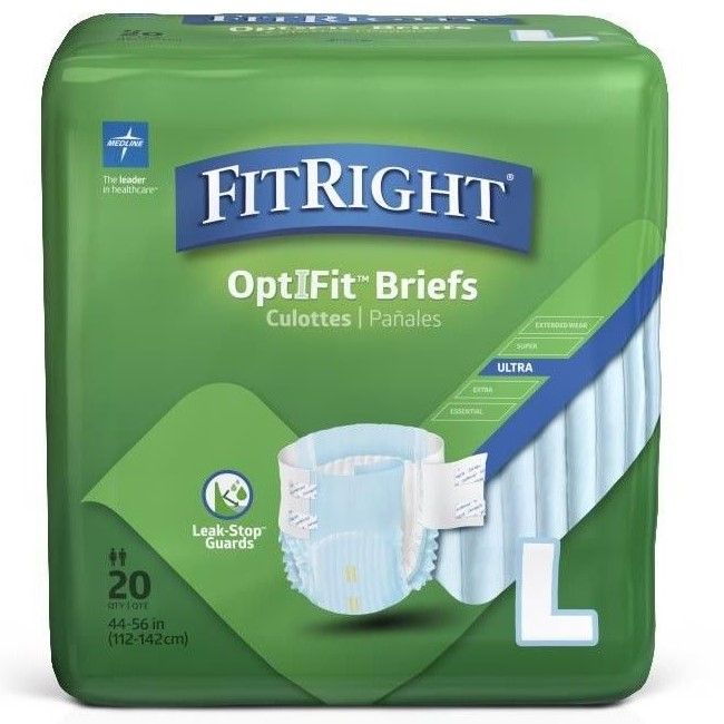Medline Fitright Optifit Ultra Disposable Brief