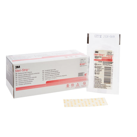 Skin Closure Strip Steri-Strip™ 1/4 X 3 Inch Nonwoven Material Reinforced Strip White - BeHope