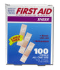 Adhesive Strip American White Cross® First Aid Plastic Tan 3/8 X 1-1/2 Inch Sterile - BeHope