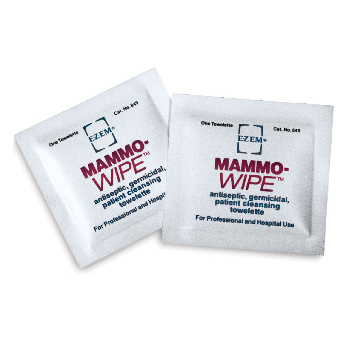 Mammography Cleansing Towelette EZ EM Individual Packet Scented 50 Count - BeHope