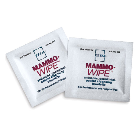 Mammography Cleansing Towelette EZ EM Individual Packet Scented 50 Count - BeHope