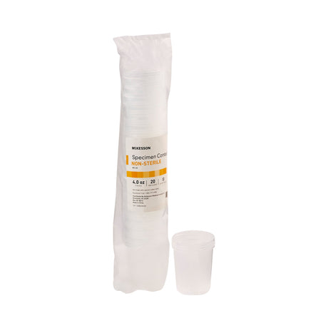 Specimen Container McKesson 120 mL (4 oz.) Without Closure NonSterile - BeHope