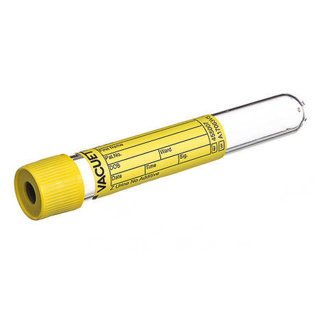 VACUETTE® Z Urine No Additive Urinalysis Tube Plain 10.5 mL Pull Cap Polyethylene Terephthalate (PET) Tube - BeHope