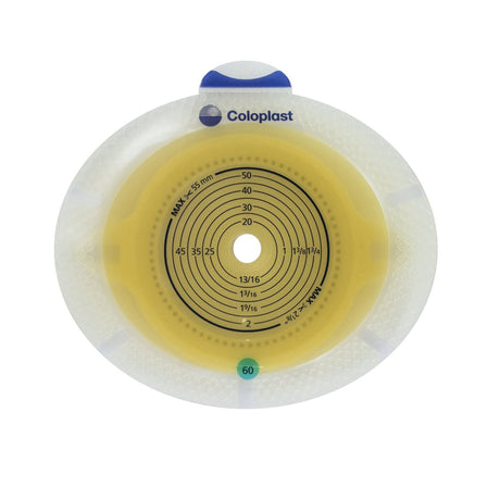 Ostomy Barrier SenSura® Click Xpro Trim to Fit, Extended Wear Double Layer Adhesive 60 mm Flange Blue Code System 3/8 to 2-1/4 Inch Opening - BeHope