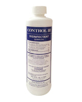 Surface Disinfectant Cleaner Control III® Disinfectant Germicide Quaternary Based Manual Pour Liquid Concentrate 16 oz. Bottle Benzaldehyde Scent NonSterile - BeHope