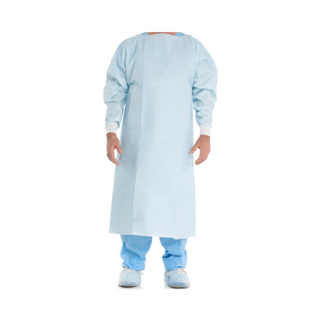 Chemotherapy Procedure Gown One Size Fits Most Blue NonSterile ASTM F739-12 Disposable - BeHope