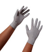Exam Glove STERLING® Medium NonSterile Nitrile Standard Cuff Length Textured Fingertips Gray Chemo Tested - BeHope