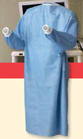Non-Reinforced Surgical Gown with Towel Astound® 3X-Large / X-Long Blue Sterile AAMI Level 3 Disposable - BeHope