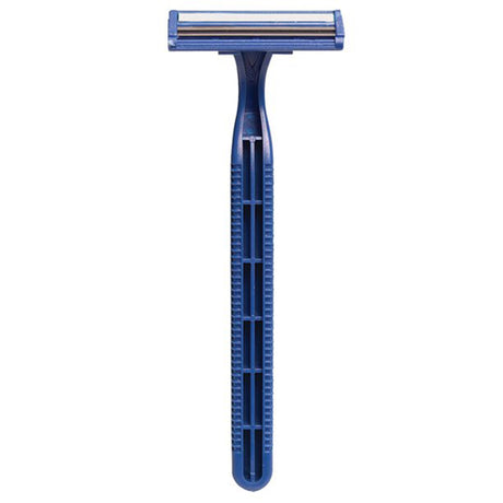 Personal Razor with Lubricating Strip Single Edge Twin Blade NonSterile Disposable - BeHope