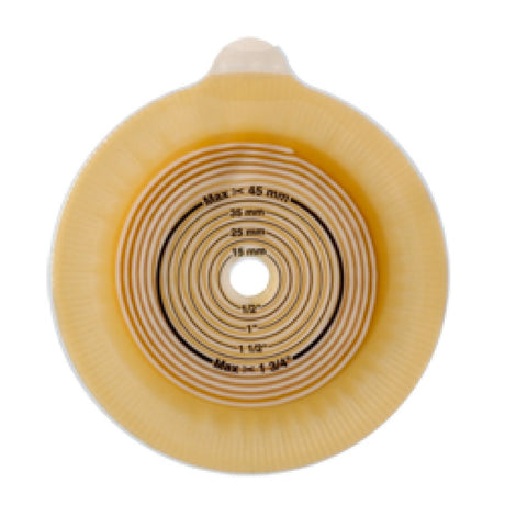 Ostomy Barrier Assura® Xpro Deep Precut, Extended Wear Silicone Based Adhesive 50 mm Flange Red Code System Synthetic Resin 1-1/4 Inch Opening - BeHope