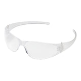 Safety Glasses Checkmate® Flexible Bayonet Temple Clear Tint Polycarbonate Lens Clear Frame Over Ear One Size Fits Most - BeHope