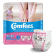Female Toddler Training Pants Comfees® Pull On with Tear Away Seams Size 2T to 3T Disposable Moderate Absorbency - BeHope