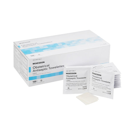 Obstetrical Cleansing Towelette McKesson Individual Packet Clean Scent 100 Count - BeHope