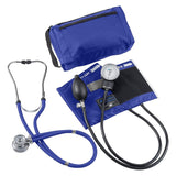 Reusable Aneroid / Stethoscope Set Match Mates® 23 to 33 cm Adult Cuff Dual Head Sprague Stethoscope Pocket Aneroid - BeHope