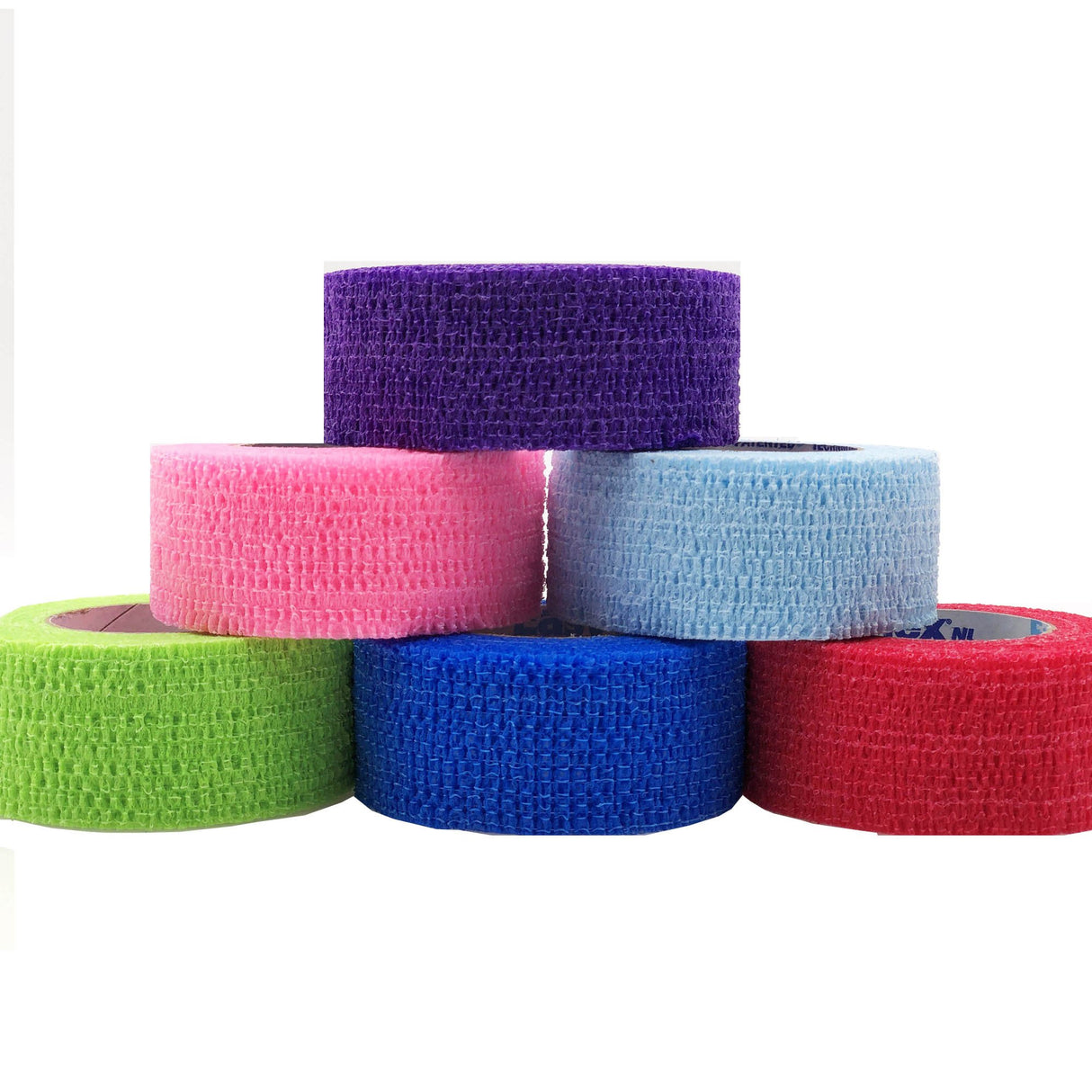 Cohesive Bandage CoFlex® NL 1 Inch X 5 Yard Self-Adherent Closure Neon Pink / Blue / Purple / Light Blue / Neon Green / Red NonSterile 12 lbs. Tensile Strength - BeHope