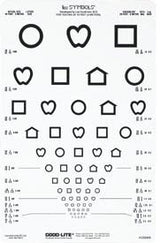 Eye Chart Lea Symbols® 10 Foot Distance Acuity Test - BeHope
