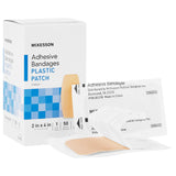 Adhesive Strip McKesson Plastic Tan 2 X 4 Inch Sterile - BeHope