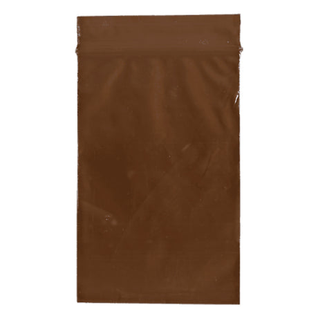 Reclosable UV Protection Bag 2-1/2 X 9 Inch Plastic Amber Zipper Closure - BeHope