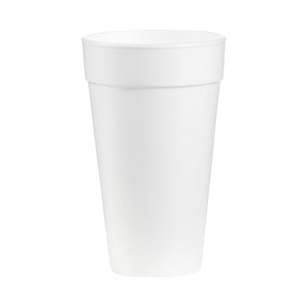 16 Oz. Styrofoam Drinking Cup White Disposable - Behope