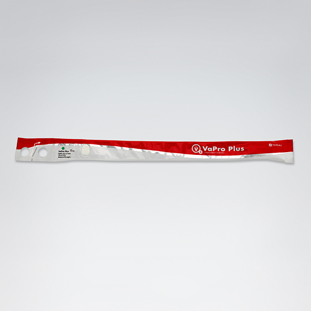 Vapro Plus F-style Touch-free Hydrophilic Intermittent Catheter With Collection Bag - Straight Tip, 16in, Box of 30