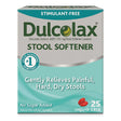 Stool Softener Dulcolax® Gelcap 25 per Box 100 mg Strength Docusate Sodium - BeHope