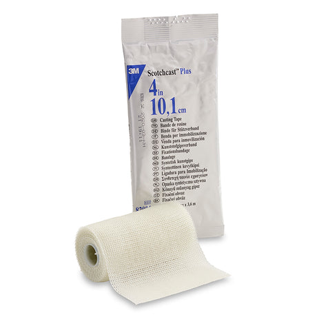 Cast Tape 3M™ Scotchcast™ Plus 4 Inch X 12 Foot Fiberglass / Resin White - BeHope