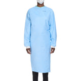 Surgical Gown with Towel Aero Blue Large Blue Sterile AAMI Level 3 Disposable - BeHope