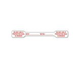 Pre-Printed Label Auxiliary Label Red Paper DO NOT USE IF PROTECTIVE SEAL IS BROKEN / DATE: _____ INITIAL: _____ Red Safety and Instructional 1/2 X 4-1/2 Inch - BeHope